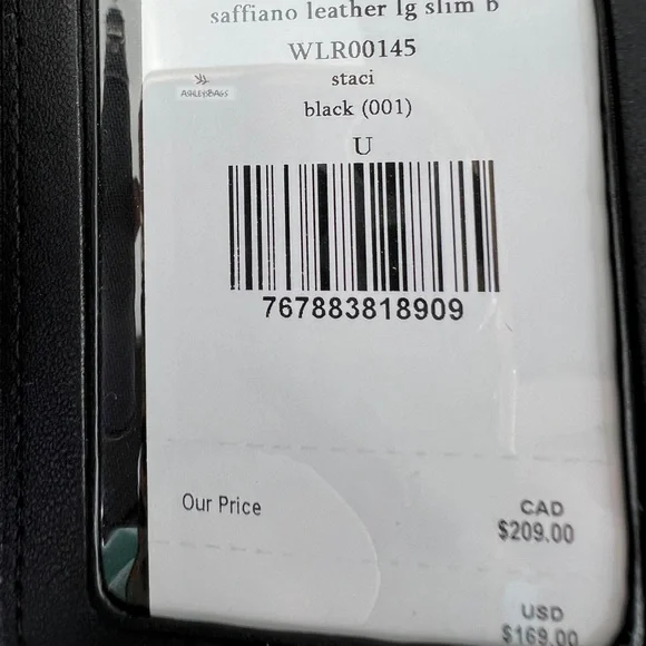 Kate Spade Staci Large Slim Bifold Wallet In Black - Picture 5 of 5